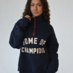 HERITAGE QUARTER ZIP IN "MIDNIGHT" Sweatshirt