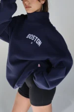 HERITAGE MOCKNECK IN "NAVY" Sweatshirt - Image 2