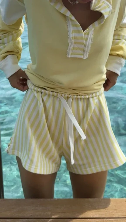 RUGBY SHORTS IN "BUTTER YELLOW" Shorts