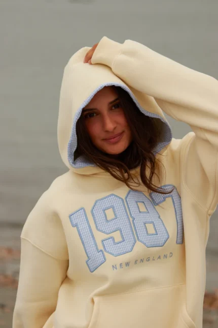 VINTAGE GINGHAM HOODIE IN "DOWN THE CAPE" Hoodie