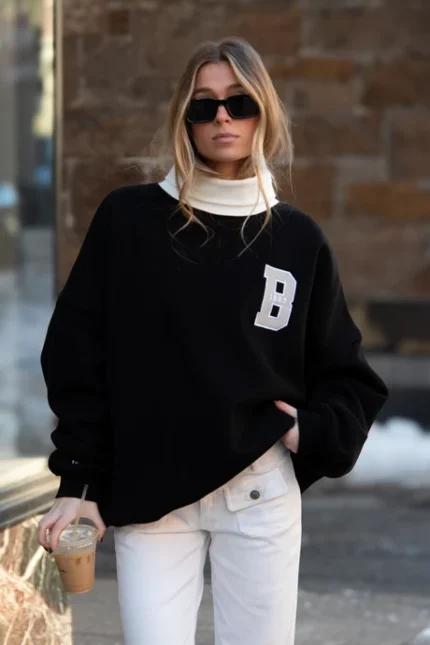 LETTERMAN ROLLNECK IN "BLACKOUT/SILVER" Sweatshirts