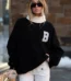 LETTERMAN ROLLNECK IN "BLACKOUT/SILVER" Sweatshirts