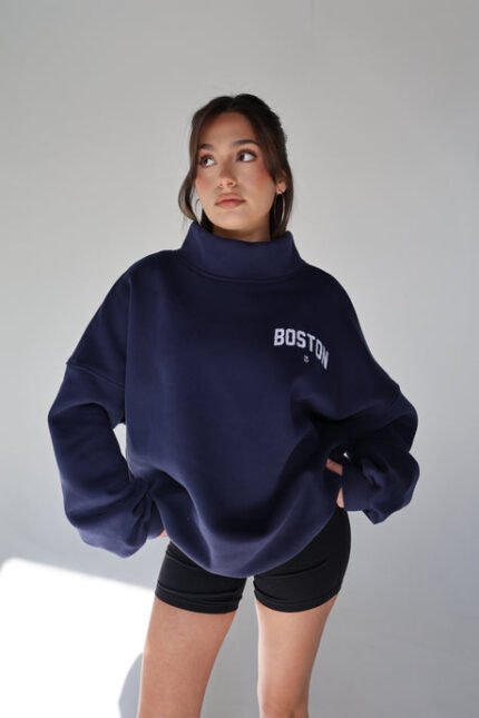 HERITAGE MOCKNECK IN "NAVY" Sweatshirt