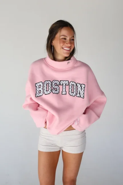CITY ROLLNECK IN "PEONY DOT" Sweatshirt