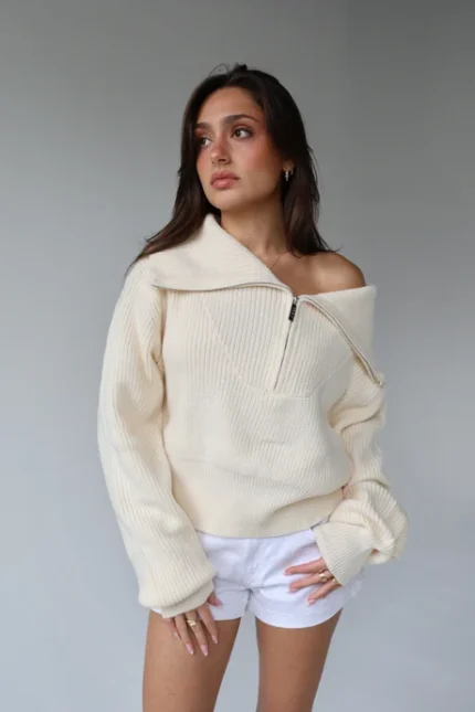 NANTUCKET ZIP IN “SANCERRE” Sweatshirt