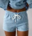 LABEL SHORT IN "BLUEBELL GINGHAM" Shorts