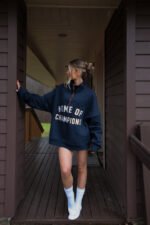 HERITAGE QUARTER ZIP IN "MIDNIGHT" Sweatshirt - Image 2