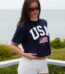 USA TEE IN "NAVY" Shorts